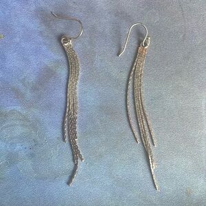 Gold Fringe earrings french hook